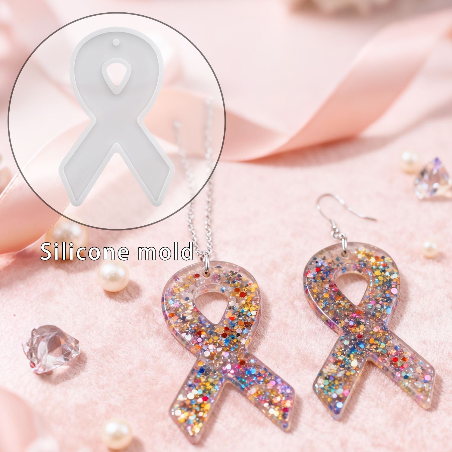 Resin Art Products - DIY Ribbon Earring Resin Molds, Earring
