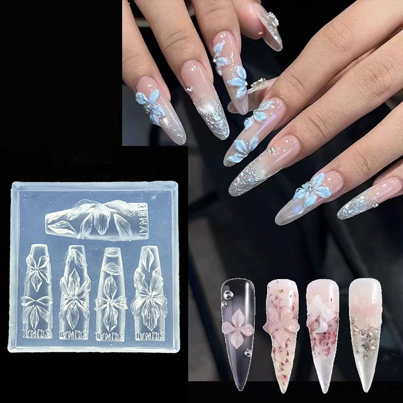 Resin Art Template - Z. 3D Flowers Nail Mold DIY