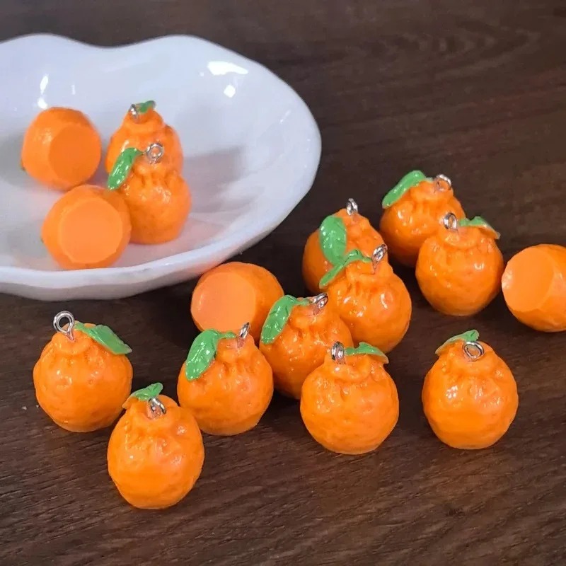 Resin Art Products - 10Pcs 3D Simulation Dekopon Mandarin Orange