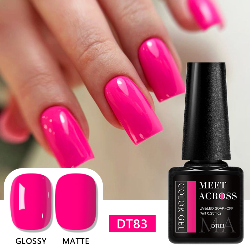 Uv Lamp Nail Resin - MEET ACROSS 7ml Neon Fluorescence Gel