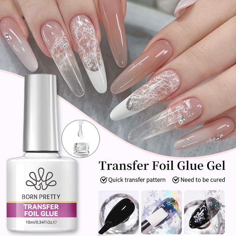 Uv Lamp Nail Resin - BORN PRETTY Nail Foil Glue Gel