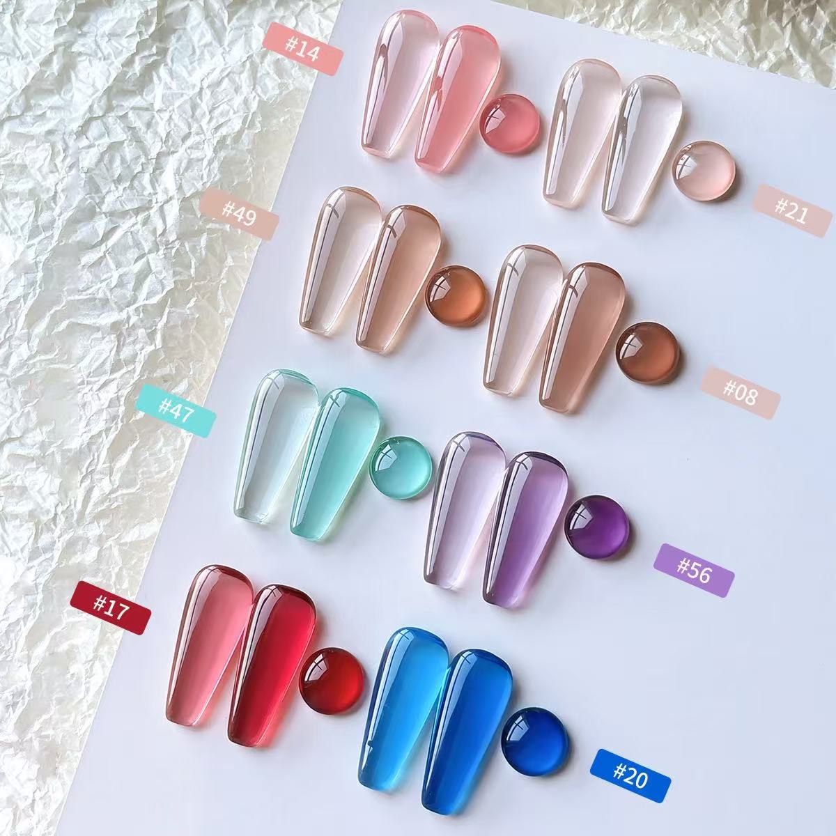 8 Colors Gel Nail Polish Kit 1 - Uv Lamp Nail Resin ulasan dan harga