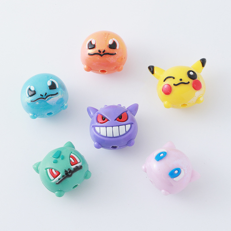 12pcs Pokémon Bead DIY Mobile  - Resin Art Toys ulasan dan harga
