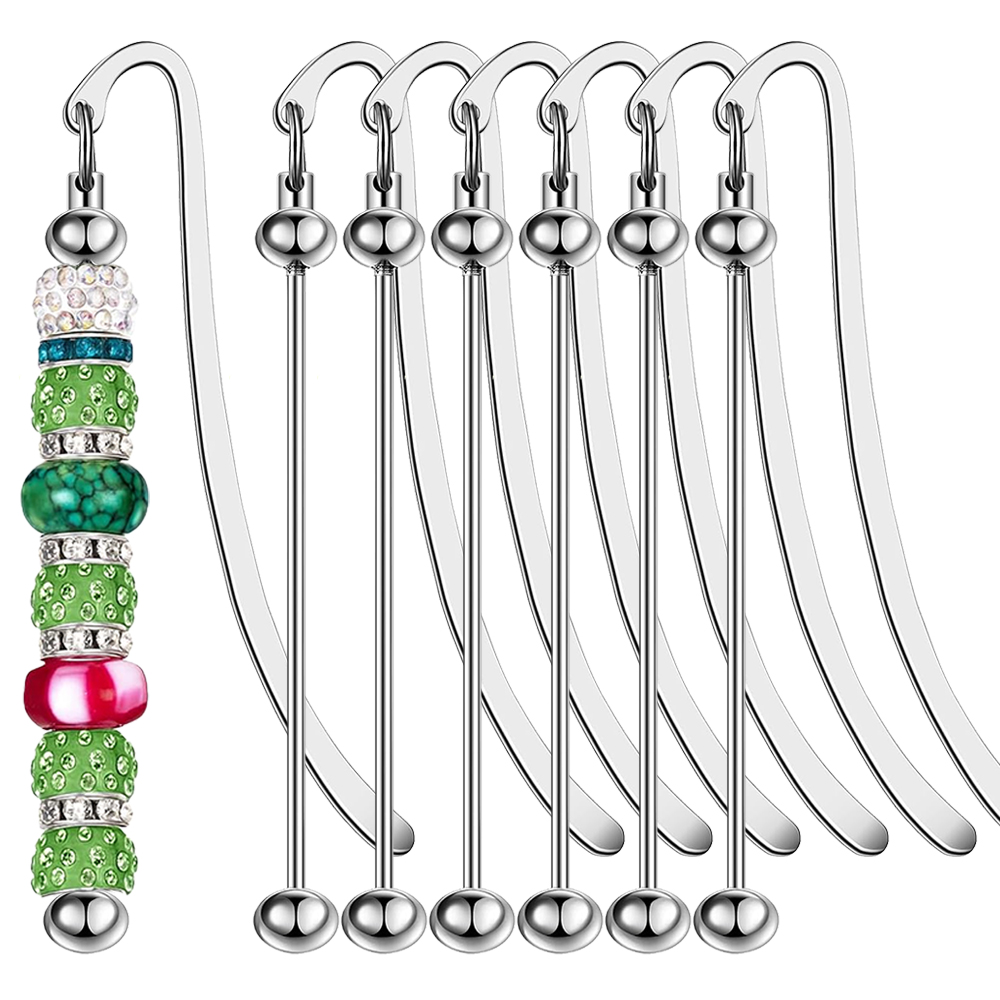 6Pcs Beadable Bookmarks DIY Me - Resin Art Bookmark ulasan dan harga