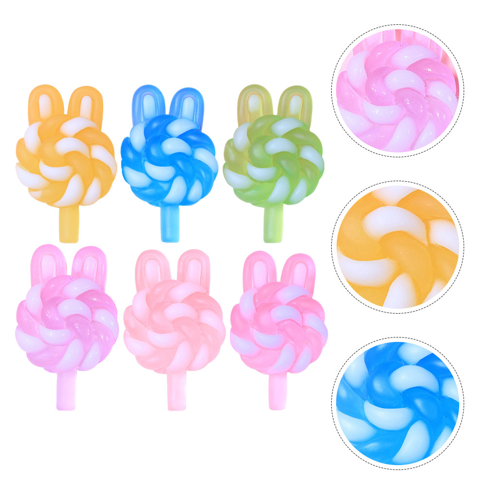 24Pcs Cute Cartoon Lollipop Ch - Resin Art Products ulasan dan harga