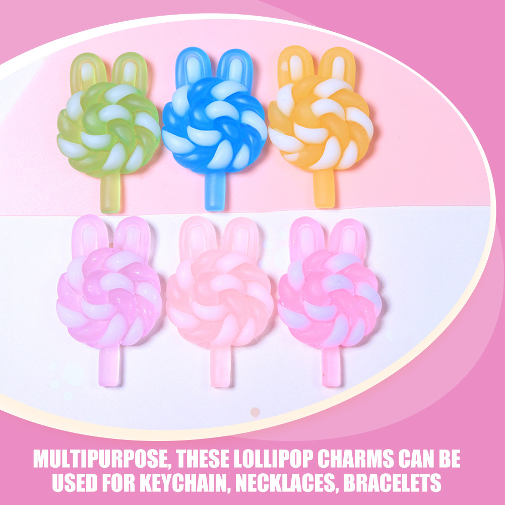 24Pcs Cute Cartoon Lollipop Ch - Resin Art Products ulasan dan harga