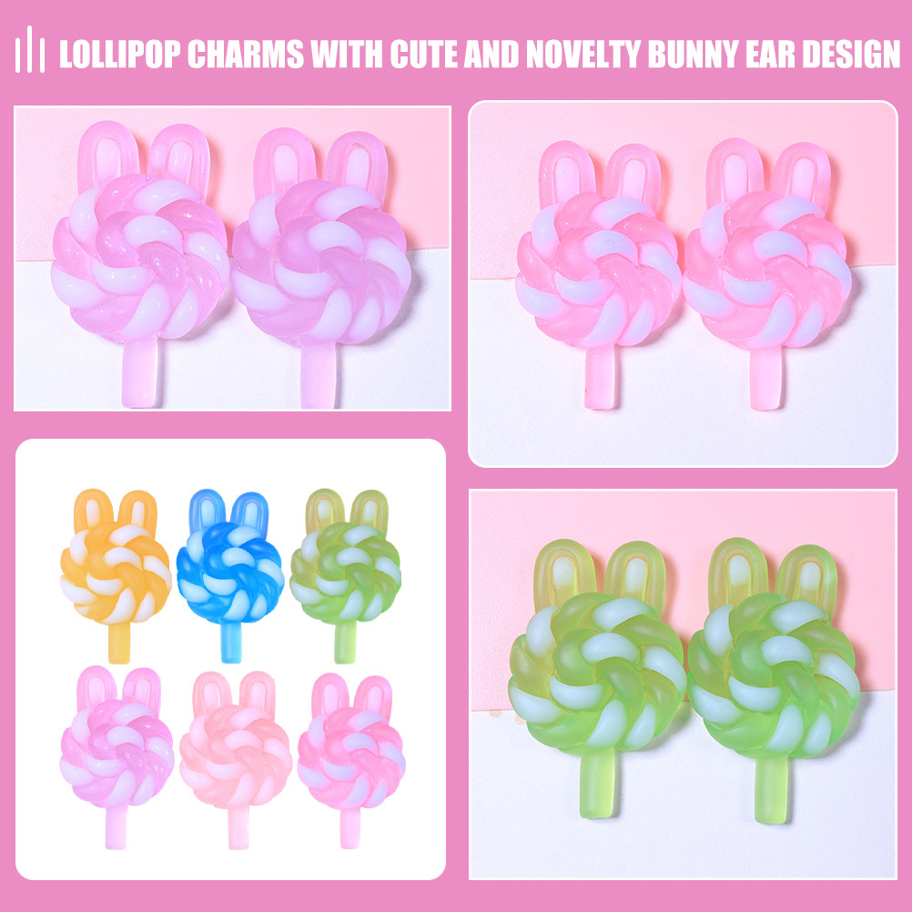 24Pcs Cute Cartoon Lollipop Ch - Resin Art Products ulasan dan harga