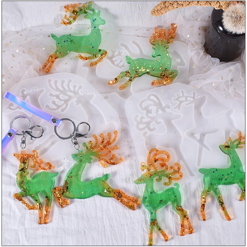 Christmas Elk Epoxy Resin Mold - Resin Art Tool Kit ulasan dan harga