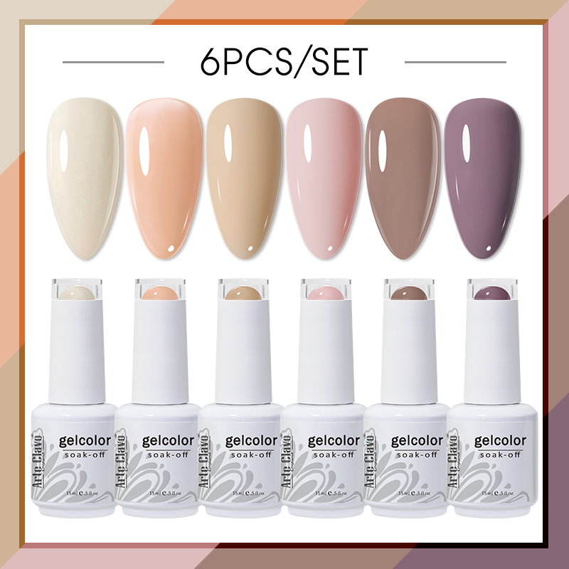 Arte Clavo Gel Nail Polish Set - Uv Lamp Nail Resin ulasan dan harga