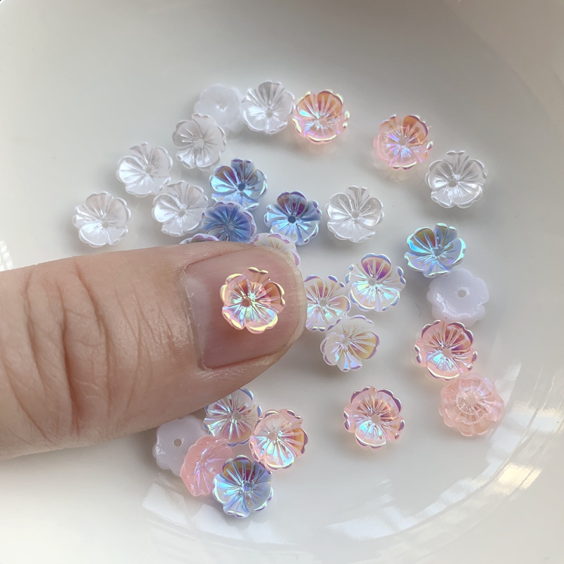 Flowers 8mm Earrings jewelry a - Resin Art Earrings Design ulasan dan harga