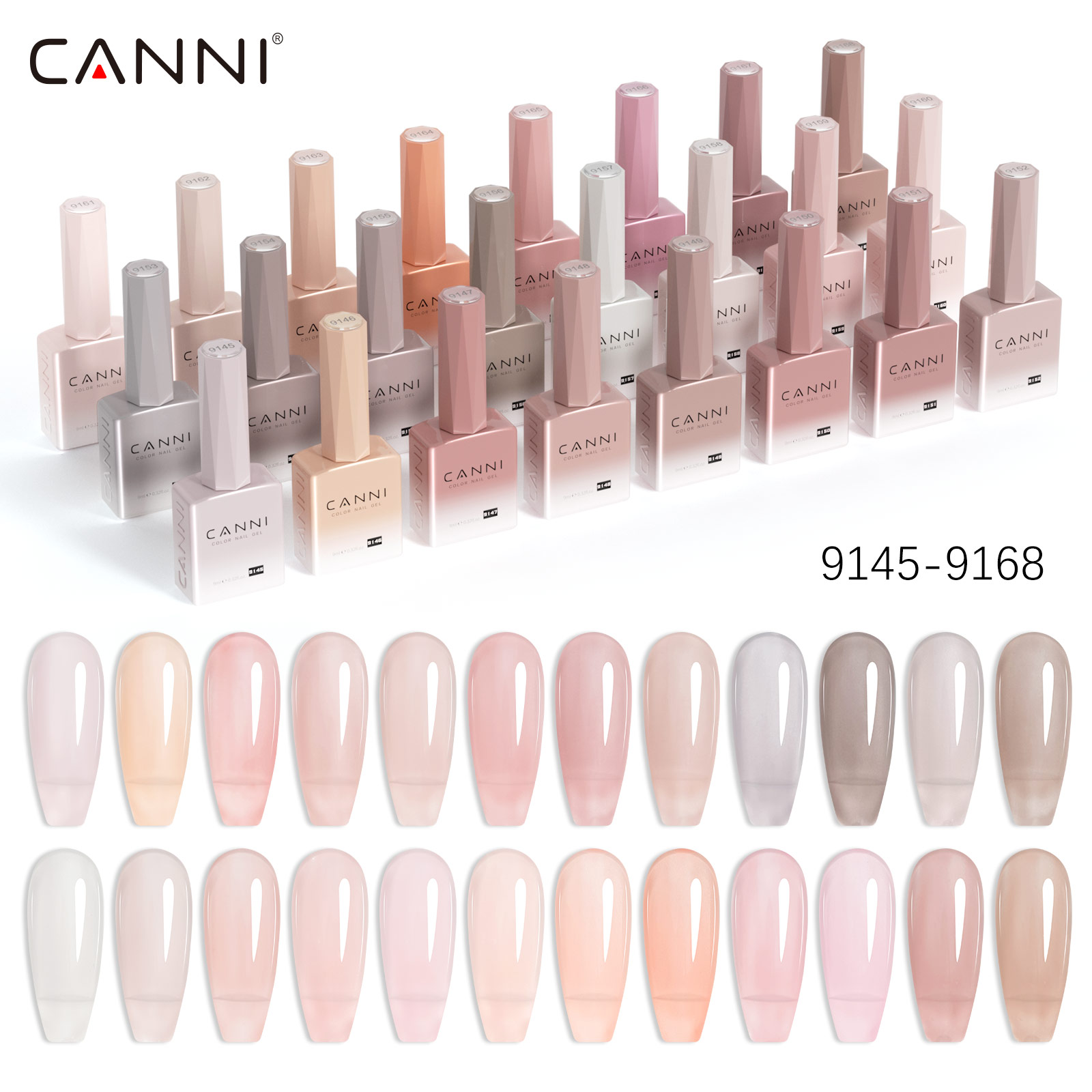 CC7 CANNI Nail Gel Polish 9ml  - Uv Lamp Nail Resin ulasan dan harga