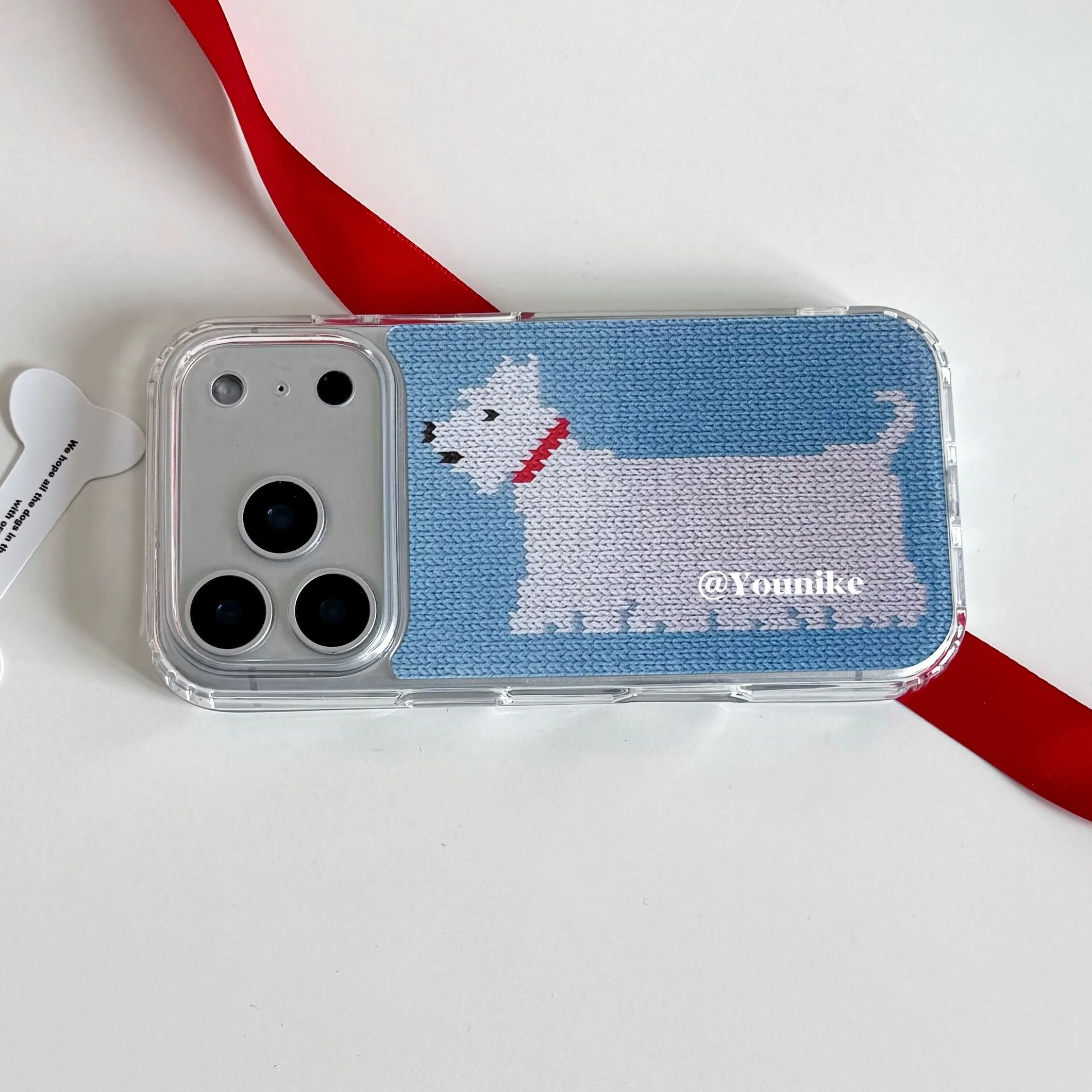 Korean Ins Knitted Printed Wes - Resin Art Phone Case ulasan dan harga