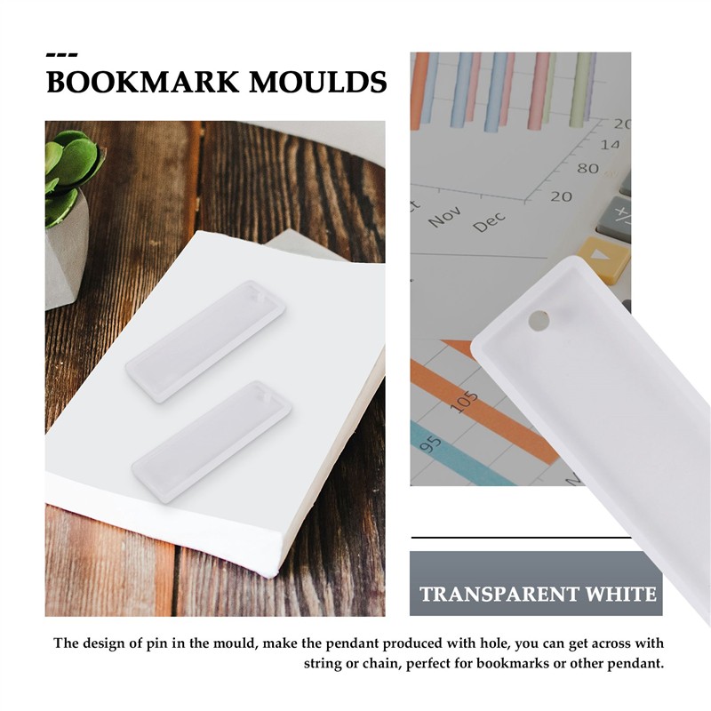 The New 6 Pcs/set Rectangle Si - Resin Art Bookmark ulasan dan harga
