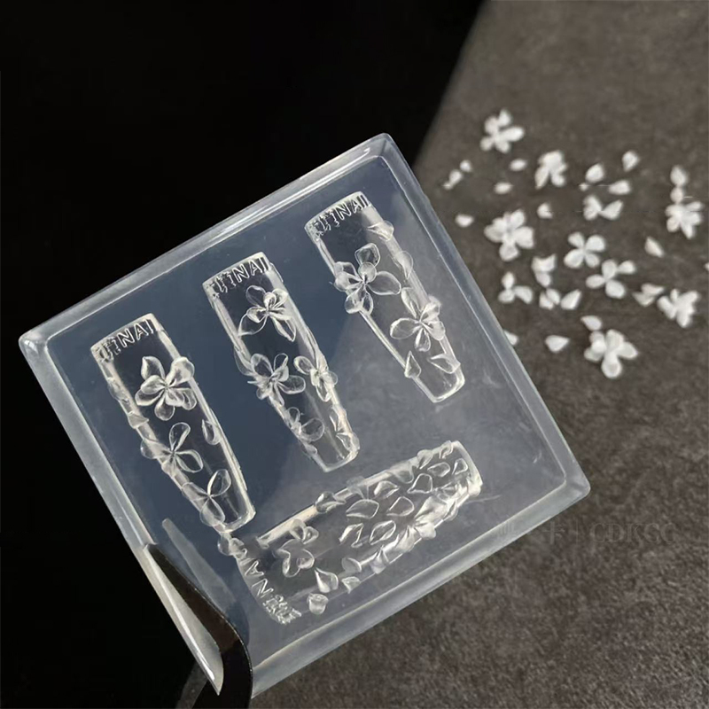 **1PC 3D Flowers Nail Mold DIY - Resin Art Template ulasan dan harga