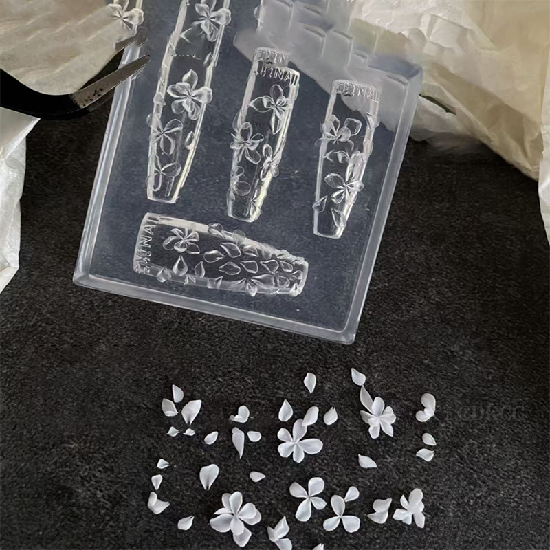 **1PC 3D Flowers Nail Mold DIY - Resin Art Template ulasan dan harga