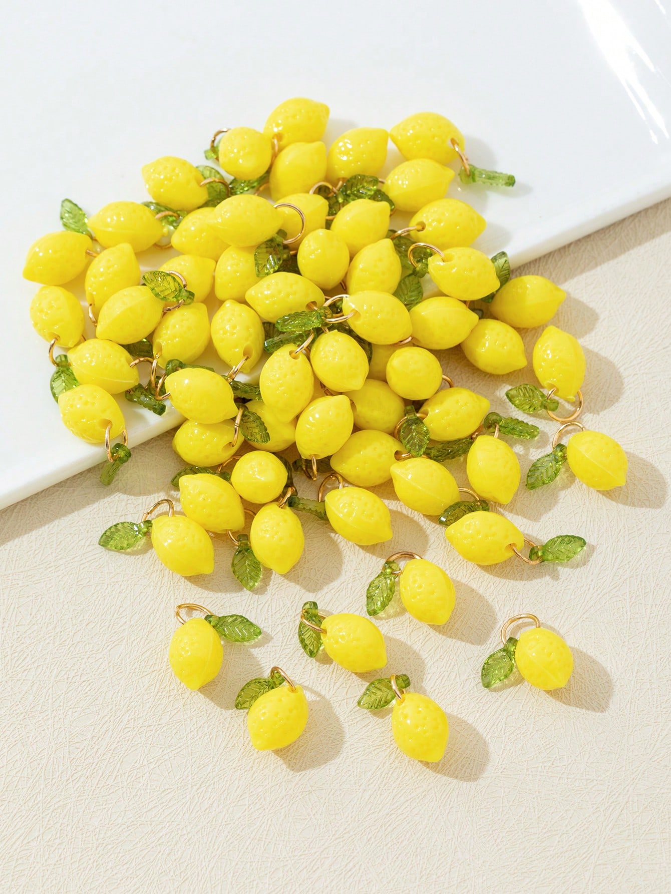 10Pcs 3D Lemon Resin Charms Pe - Resin Art Products ulasan dan harga