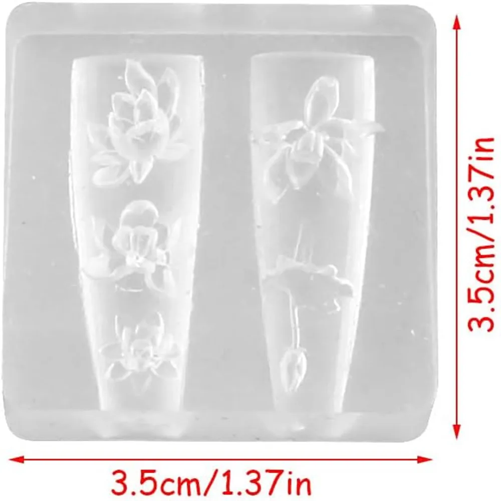 3D thorns Nail Design Silicone - Resin Art Template ulasan dan harga