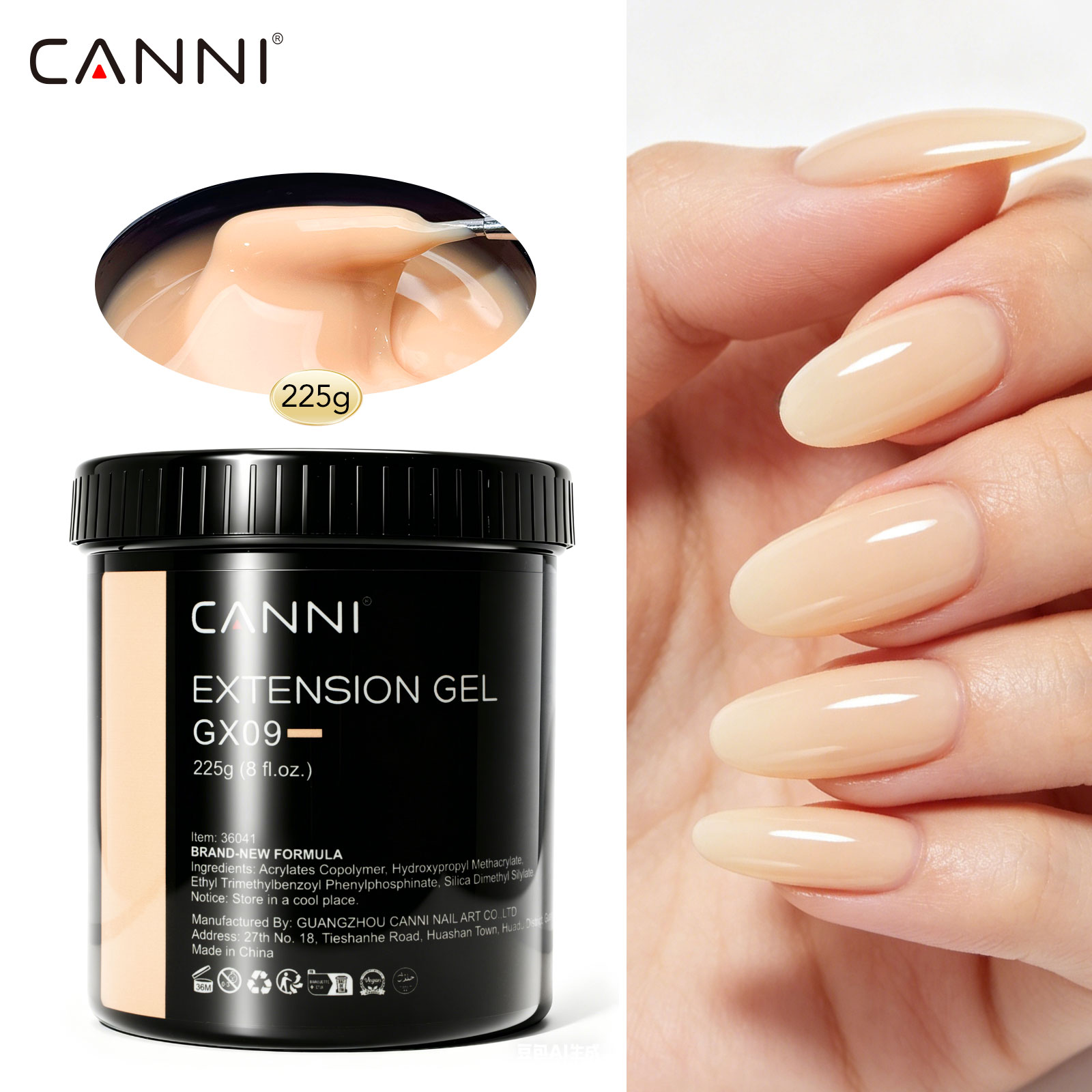 CANNI 225g Refillment Camoufla - Uv Lamp Nail Resin ulasan dan harga
