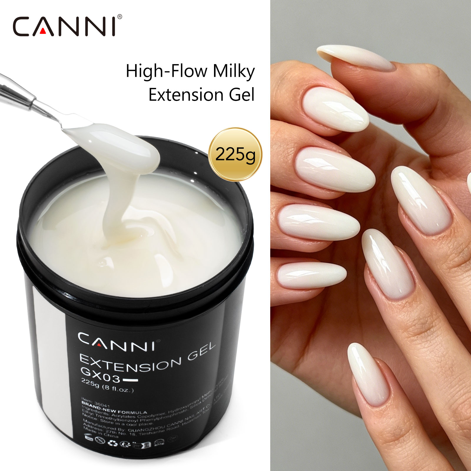CANNI 225g Refillment Camoufla - Uv Lamp Nail Resin ulasan dan harga
