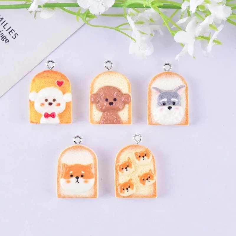 10Pcs Cute Toast Dog Resin Pen - Resin Art Products ulasan dan harga