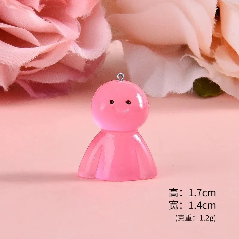 10Pcs Glow In Dark Cartoon Dol - Resin Art Products ulasan dan harga