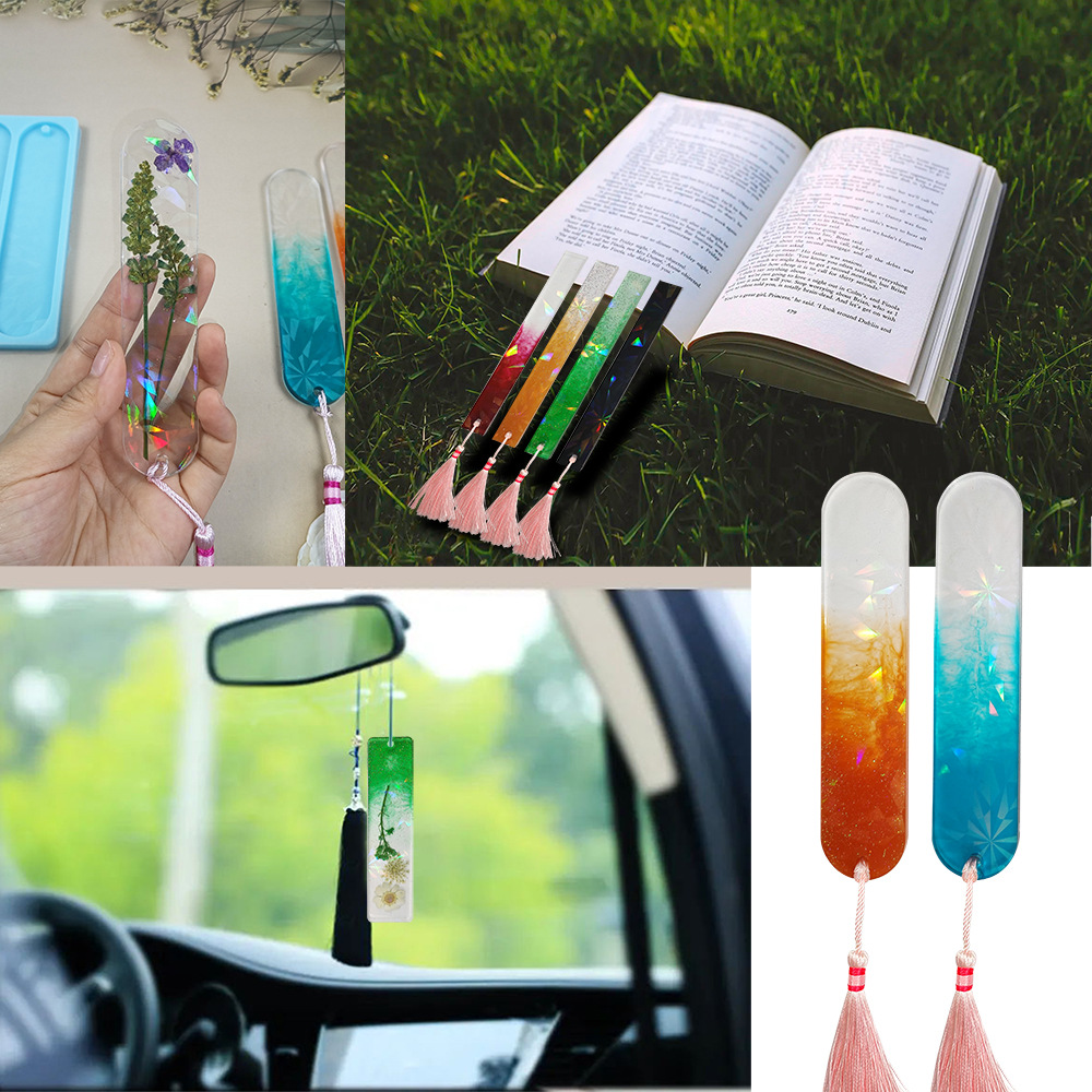 New Laser Bookmark Silicone Mo - Resin Art Bookmark ulasan dan harga