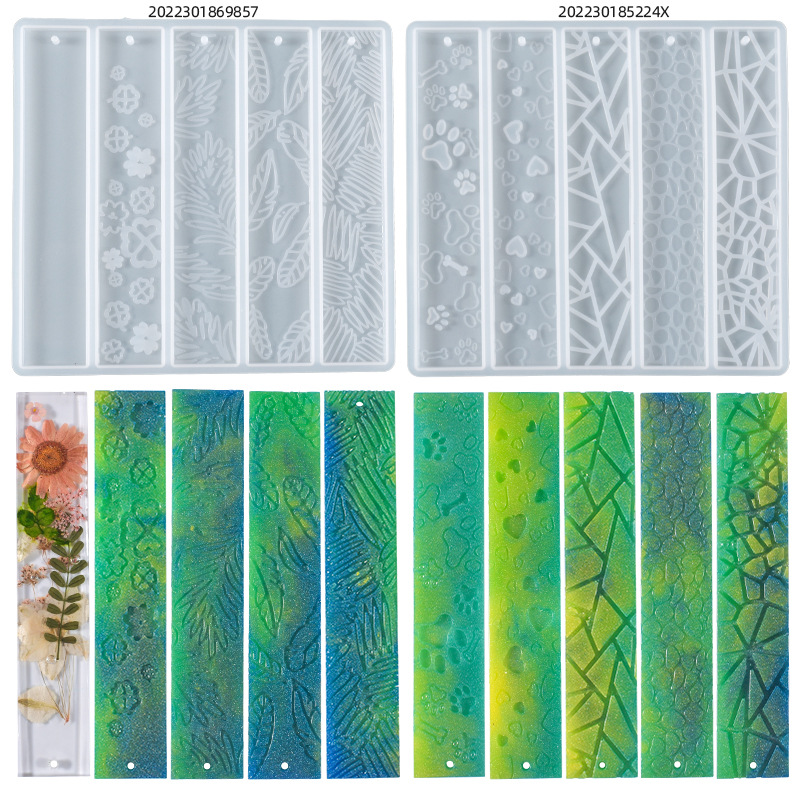 New Laser Bookmark Silicone Mo - Resin Art Bookmark ulasan dan harga