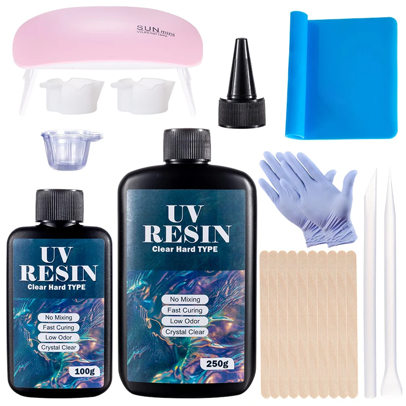 Hard UV Resin Glue Kit Fast Cu - Resin Art Tool Kit ulasan dan harga