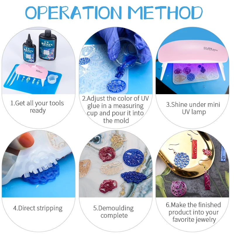 Hard UV Resin Glue Kit Fast Cu - Resin Art Tool Kit ulasan dan harga