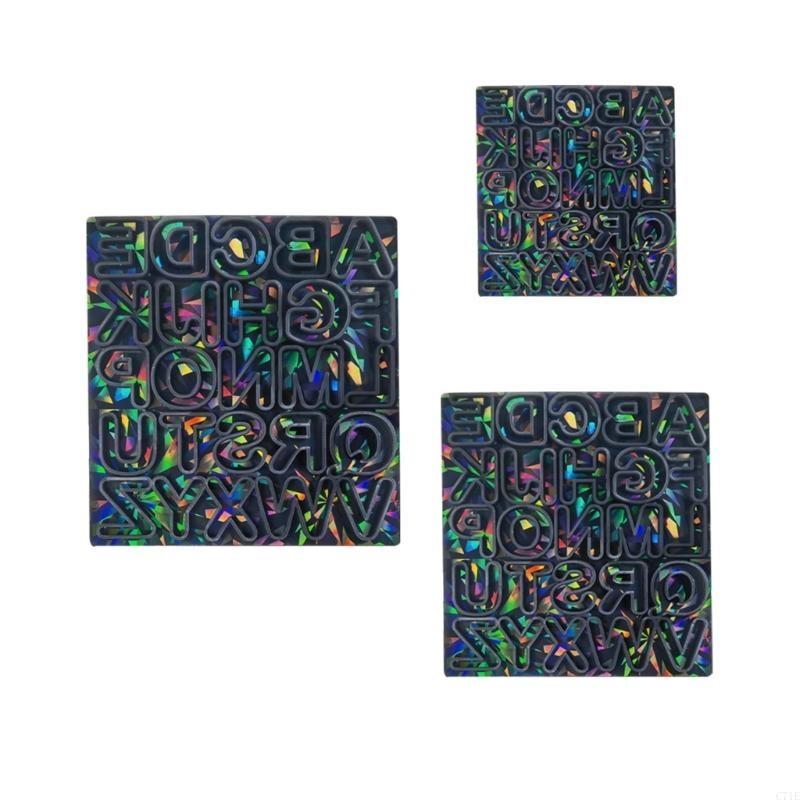 Letter Earring Resin Mold Holo - Resin Art Letter Keychain ulasan dan harga