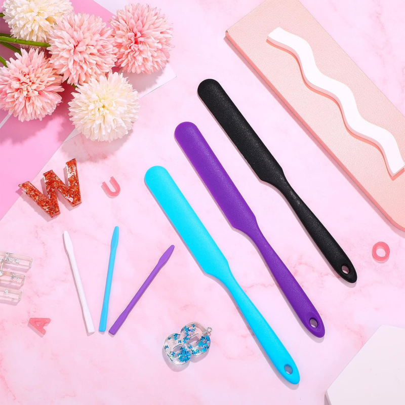 12Silicone Stirring Rod Set，Si - Resin Art Tool Kit ulasan dan harga