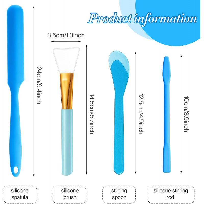 12Silicone Stirring Rod Set，Si - Resin Art Tool Kit ulasan dan harga