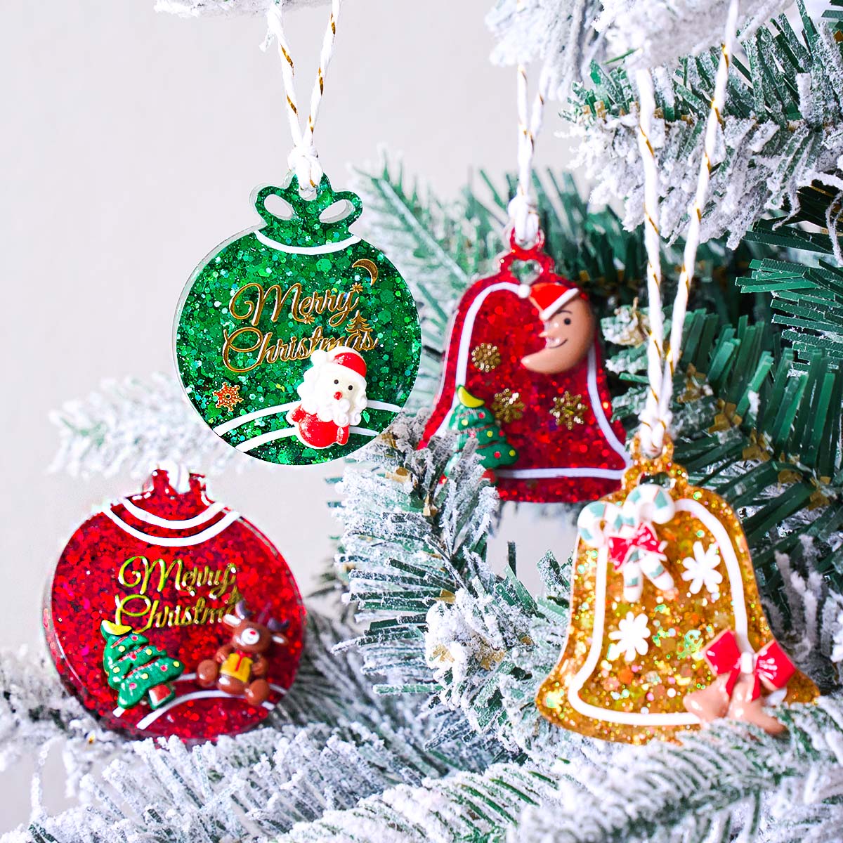 Xmas Tag Pendant Silicone Mold - Resin Art Products ulasan dan harga
