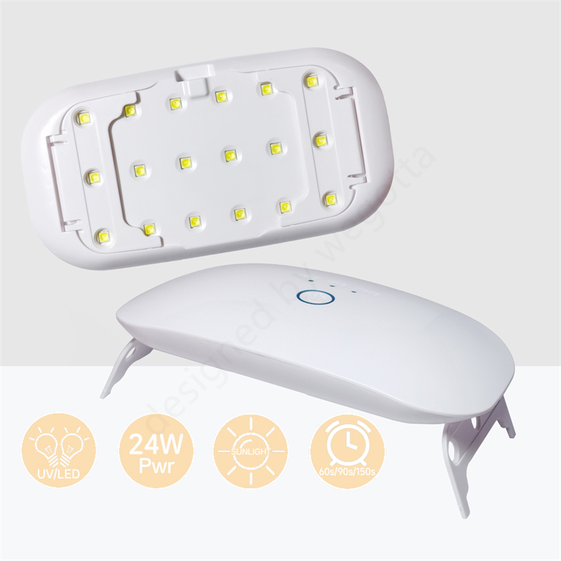 24W USB Rechargeable UV LED La - Uv Lamp Nail Resin ulasan dan harga