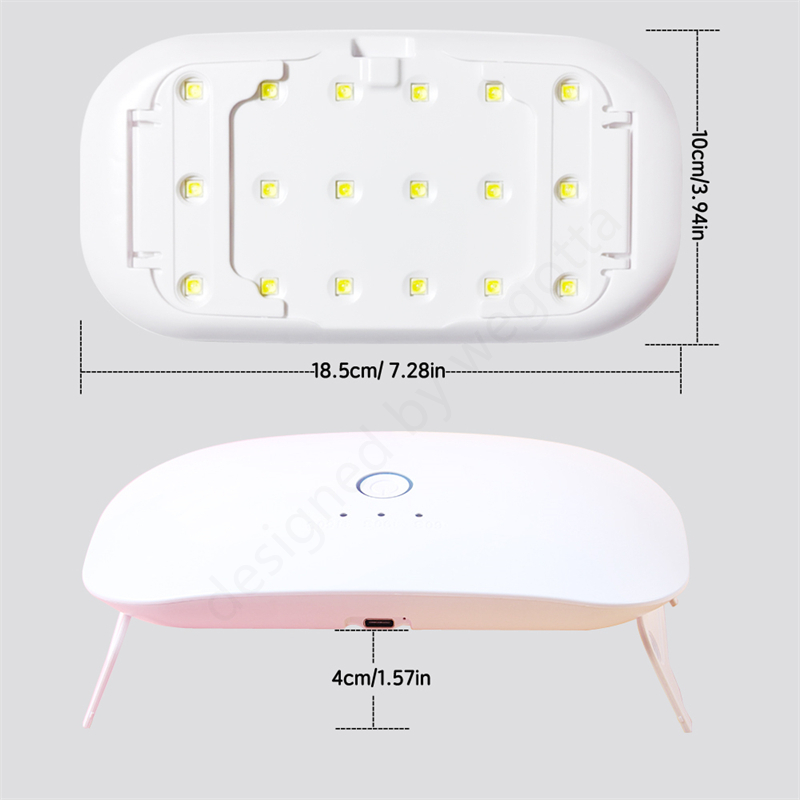 24W USB Rechargeable UV LED La - Uv Lamp Nail Resin ulasan dan harga