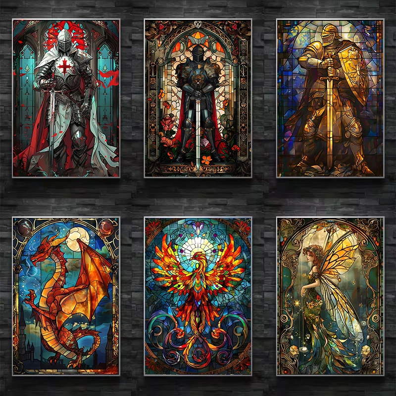 Fantasy Stained Glass Poster P - Resin Art Wall ulasan dan harga