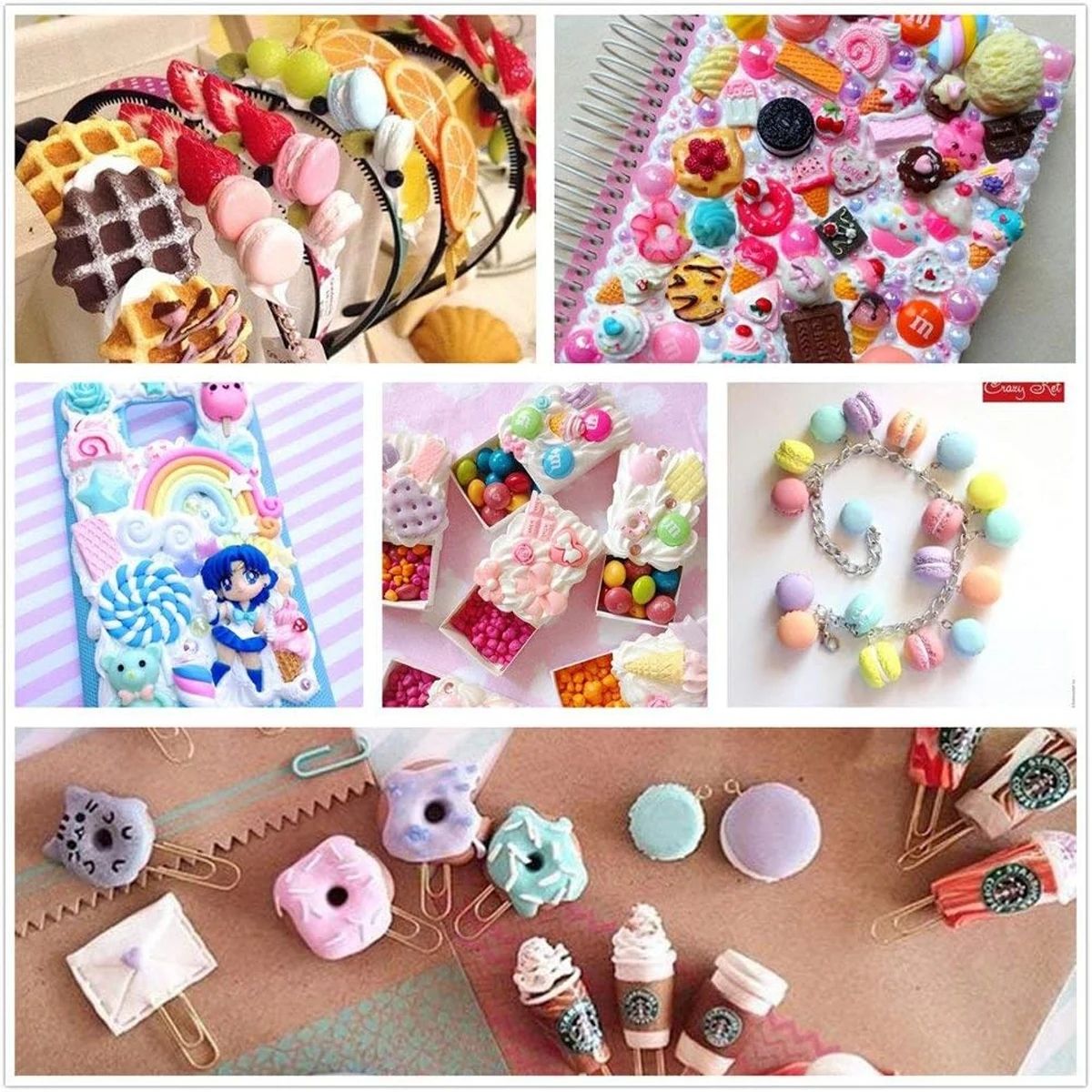 30pcs Random Candy Slime Charm - Resin Art Products ulasan dan harga