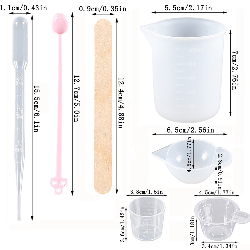 Epoxy Resin Tools Kit Silicone - Resin Art Tool Kit ulasan dan harga