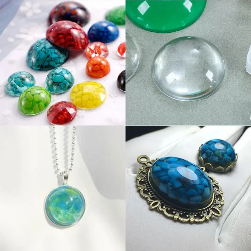 1pcs Silicone Mold Half Ball O - Resin Art Tool Kit ulasan dan harga
