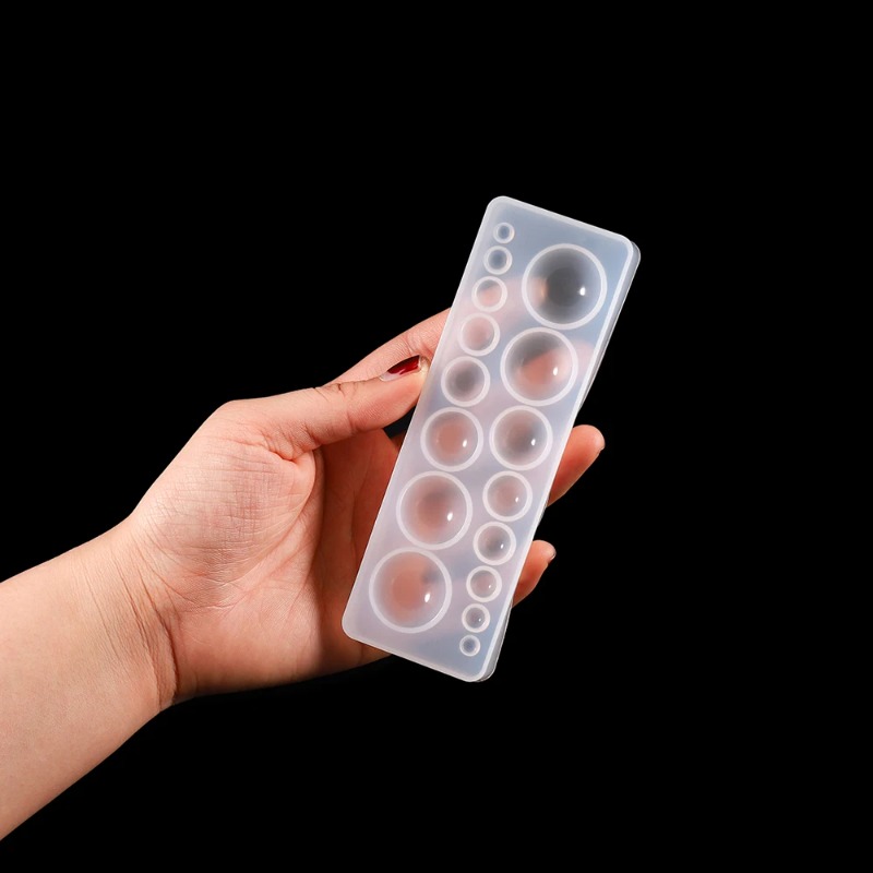 1pcs Silicone Mold Half Ball O - Resin Art Tool Kit ulasan dan harga