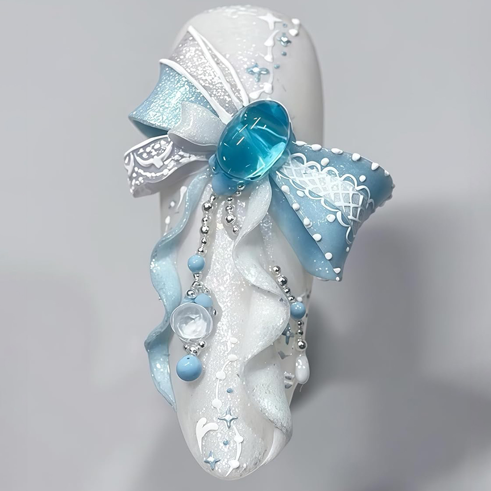 BowKnot & Heart Drop Nail Mold - Resin Art Template ulasan dan harga