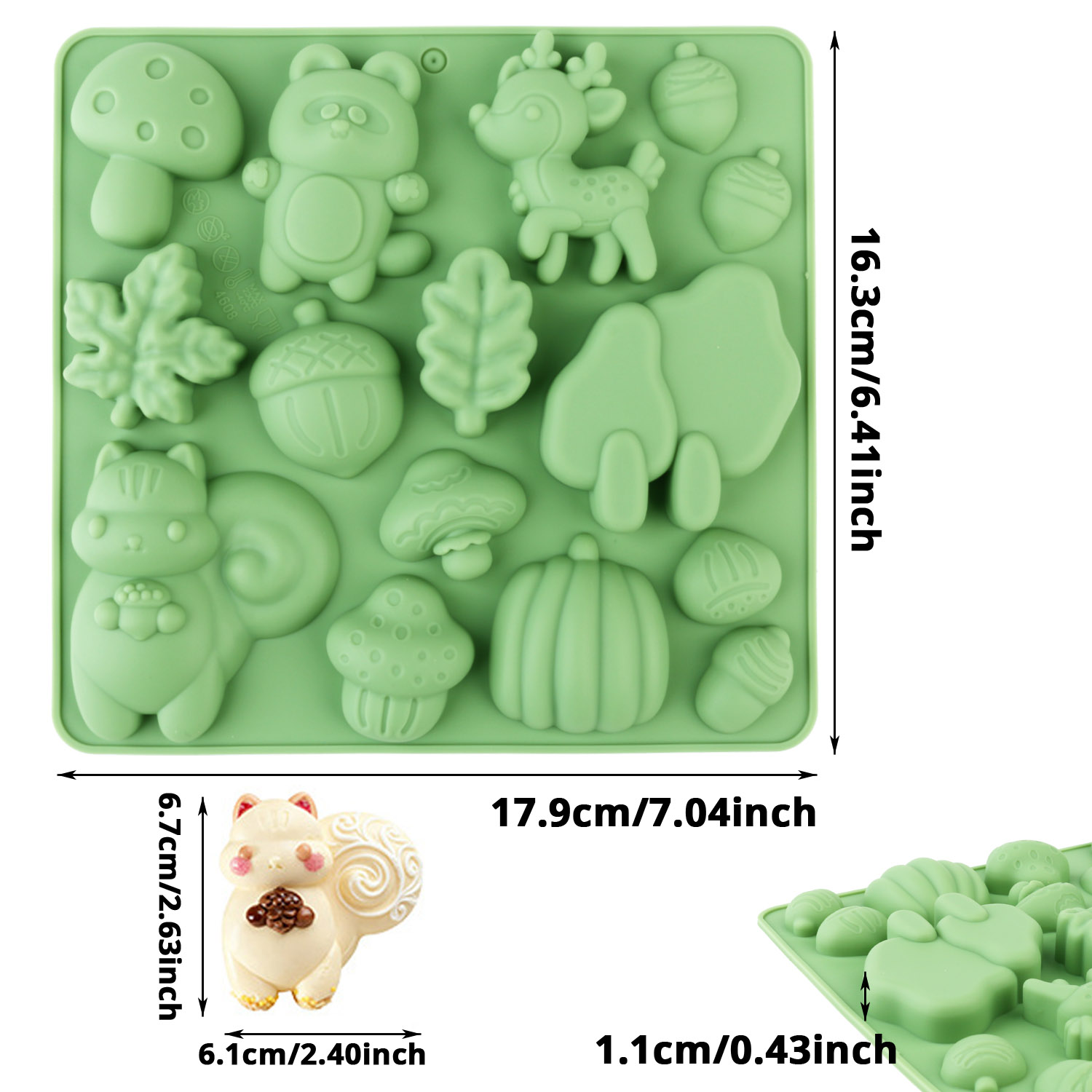 1 Silicone Cake Mold in the Sh - Resin Art Products ulasan dan harga