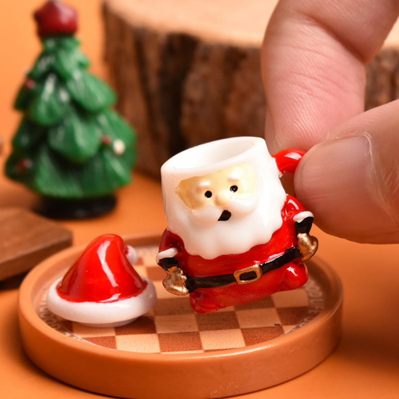 Mini Santa Teacup Ornament - R - Resin Art Products ulasan dan harga