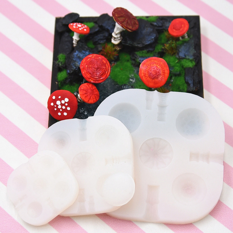 2pcs/set Mini Mushroom Silicon - Resin Art Tool Kit ulasan dan harga