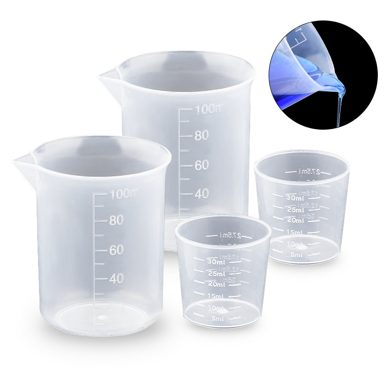 100ML&30ML Plastic Measuring C - Resin Art Kitchen ulasan dan harga