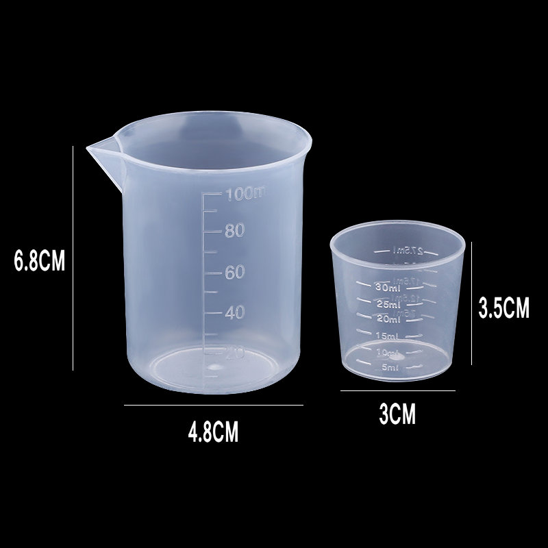 100ML&30ML Plastic Measuring C - Resin Art Kitchen ulasan dan harga