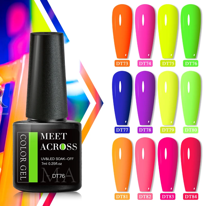 MEET ACROSS 7ml Neon Fluoresce - Uv Lamp Nail Resin ulasan dan harga