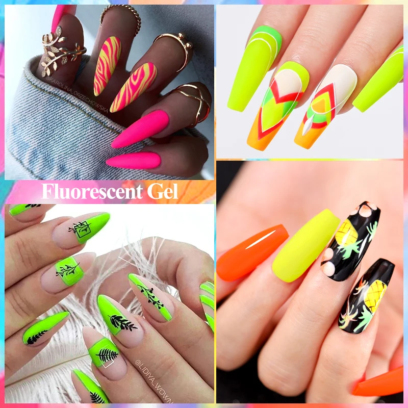 MEET ACROSS 7ml Neon Fluoresce - Uv Lamp Nail Resin ulasan dan harga