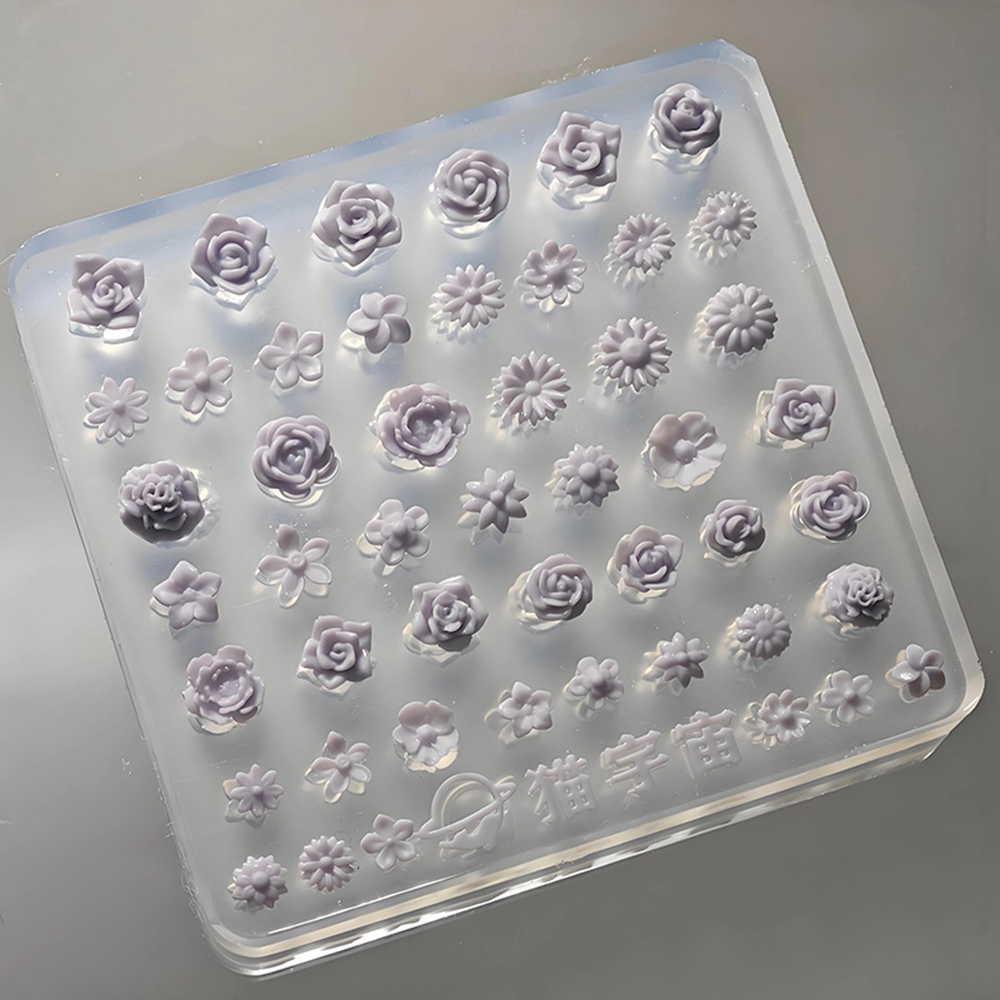 3D Silicone Mini Flower Nail C - Resin Art Template ulasan dan harga