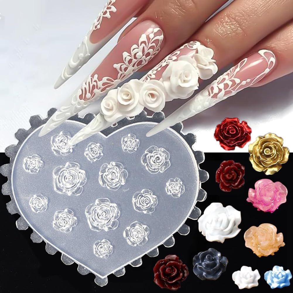 3D Flower Nail Molds Silicone  - Resin Art Template ulasan dan harga